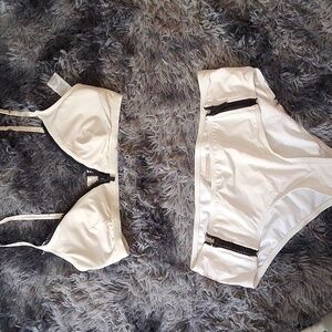 MICHAEL Michael Kors Cream and Black Bikini